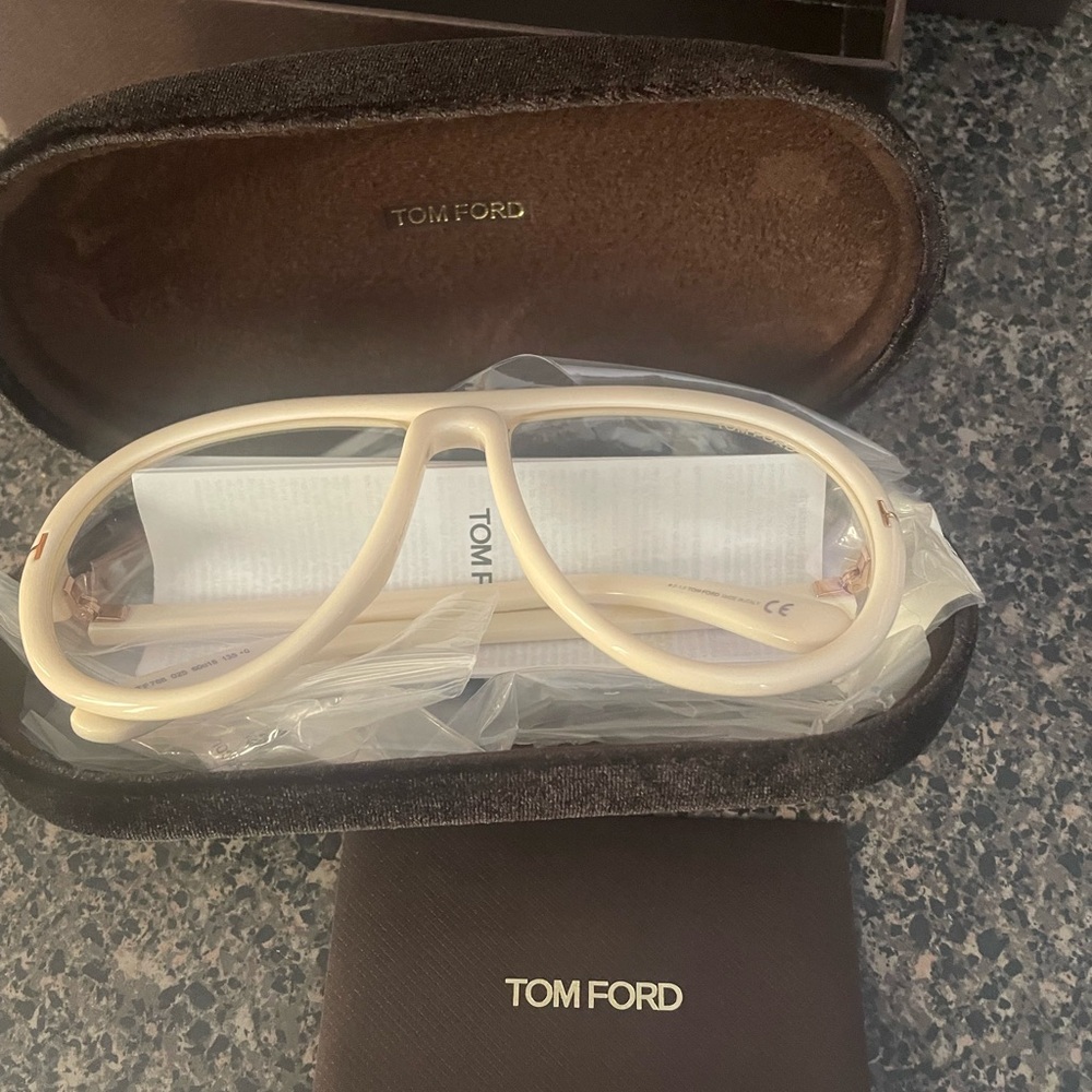 Tom Ford Ivory  clear sunglasses